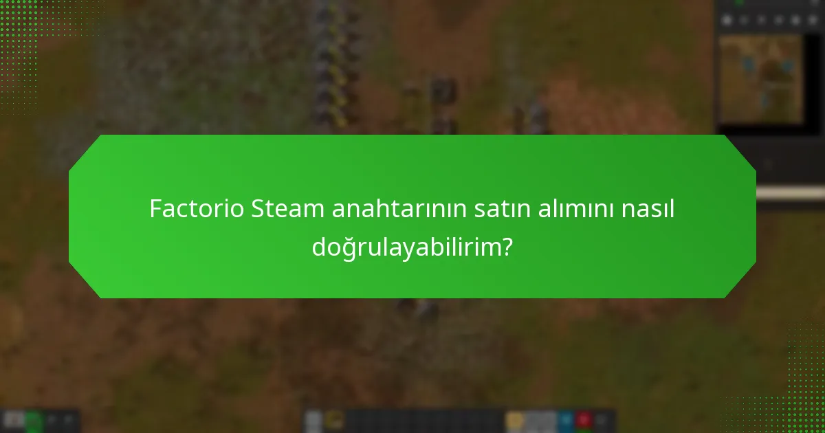 Factorio Steam anahtarını nereden satın alabilirim?